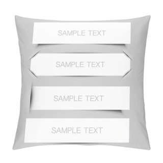 Personality  Tag, Label Or Banner Designs Pillow Covers