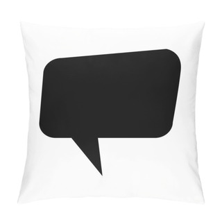 Personality  Speech Bubble Icon Illustration Symbol Design Pillow Covers