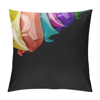 Personality  Colorful Silk Pillow Covers