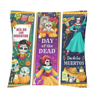 Personality Dead Day Skulls, Skeletons, Altar. Mexican Holiday Pillow Covers