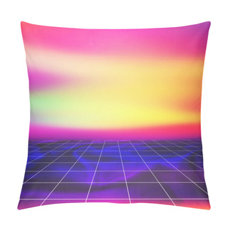 Personality  Abstract Trendy Colored Vaporwave Background Pillow Covers