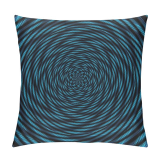 Personality  Illusion Background Spiral Pattern Zig-zag, Backdrop Magic. Pillow Covers