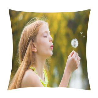 Personality  Wishes Child Blowing Dandelion,  Pillow Covers