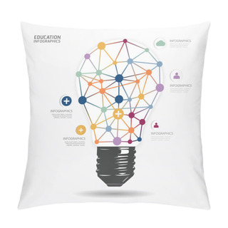 Personality  Modern Design Minimal Style Infographic Template Pillow Covers