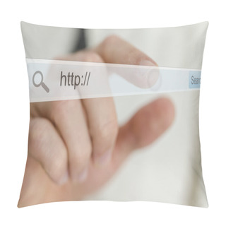 Personality  Search Bar On Virtual Screen Pillow Covers