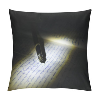 Personality  An Old Fountain Pen Resting On A Manuscript Pillow Covers