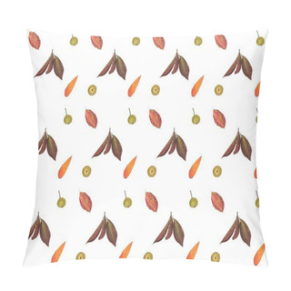 Personality  Floral Pattern From Dried Leaves Pillow Covers