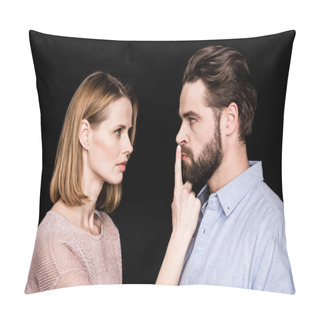 Personality  Woman Asking Man For Quiet Pillow Covers