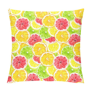 Personality  Grapefruit, Lemon, Lime And Orange Slices  Pillow Covers