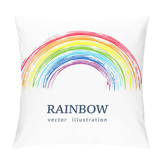 Personality  Ink Rainbow.  Abstract Vector Background Pillow Covers