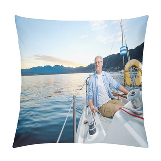 Personality  Happy Sailing Man Boat Pillow Covers