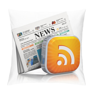 Personality  Internet News And RSS Concept Pillow Covers