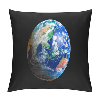 Personality  Earth Globe, Asia And Australia, High Resolution Image Pillow Covers
