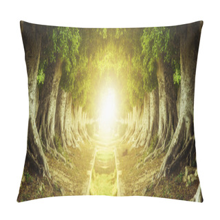Personality  Tree Tunnel Pillow Covers