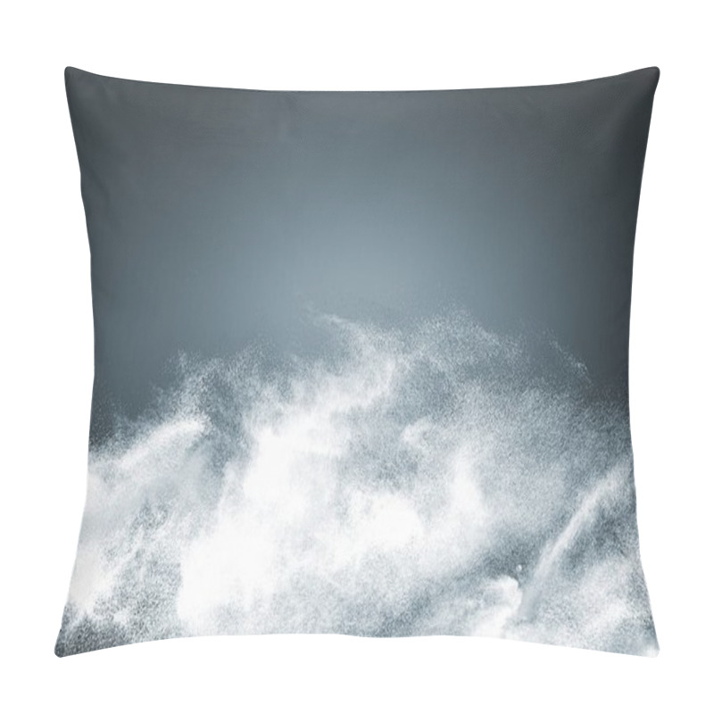 Personality  Abstract design of white powder snow cloud pillow covers