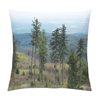 Personality  Deficient Forest On The Top Of Hill Pillow Covers