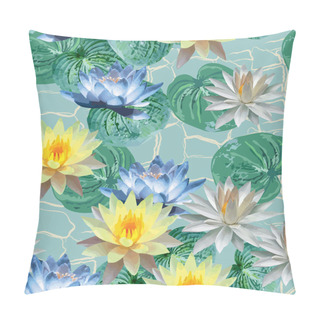 Personality  Pattern Of Beautiful Lotuses Pillow Covers