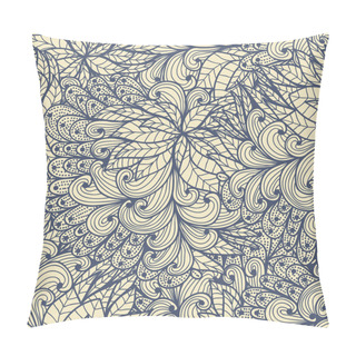 Personality  Seamless Floral Blue Pattern Pillow Covers
