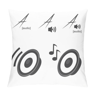 Personality  Vector Speaker Icons Pillow Covers