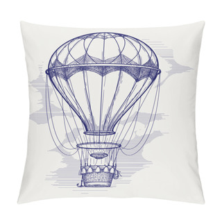 Personality  Hot Air Balloon Ball Pen Sketch Pillow Covers