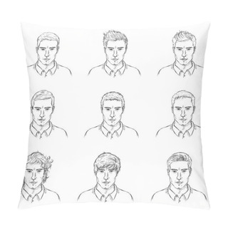 Personality  Set Of Male Hairdress Pillow Covers