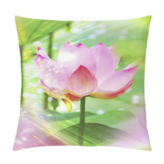 Personality  Pink Lotus Pillow Covers