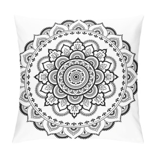 Personality  Circular Pattern In The Form Of A Mandala. Henna Tatoo Mandala. Mehndi Style. Decorative Pattern In Oriental Style. Coloring Book Page. Pillow Covers