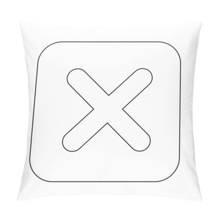 Personality  Rejected Flat Style Icon  Pillow Covers