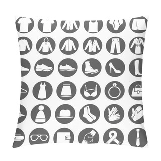 Personality  Vector Set Of Wear Icons Pillow Covers