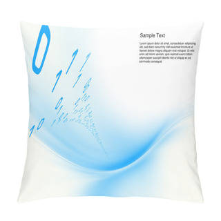 Personality  Interplay Of Digits And Forms In Three Dimensional Space On The Subject Of Internet, Information Technologies, Computing And Data Transfer Pillow Covers