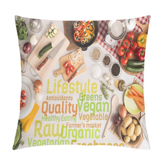 Personality  Creative Vegetarian Kitchen Pillow Covers