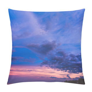 Personality  Colorful Sky After The Sunset On The Beach Pillow Covers