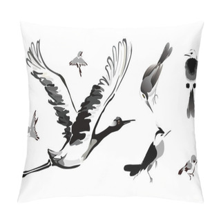 Personality  Bird Painting Pillow Covers