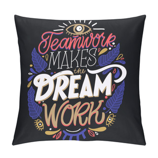 Personality  Hand Written Lettering, Hand Drawn Flowers Illustration. Motivation Quote Made In Vector.Inscription For T Shirts, Posters, Cards. Floral Digital Sketch Style Pillow Covers