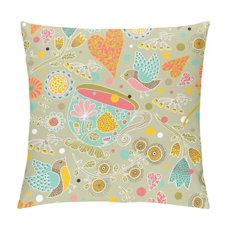 Personality  Tea Party Pattern Pillow Covers