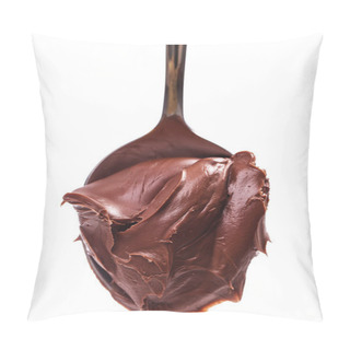 Personality  Sweet, Food. Chocolate Cream On A Spoon Pillow Covers