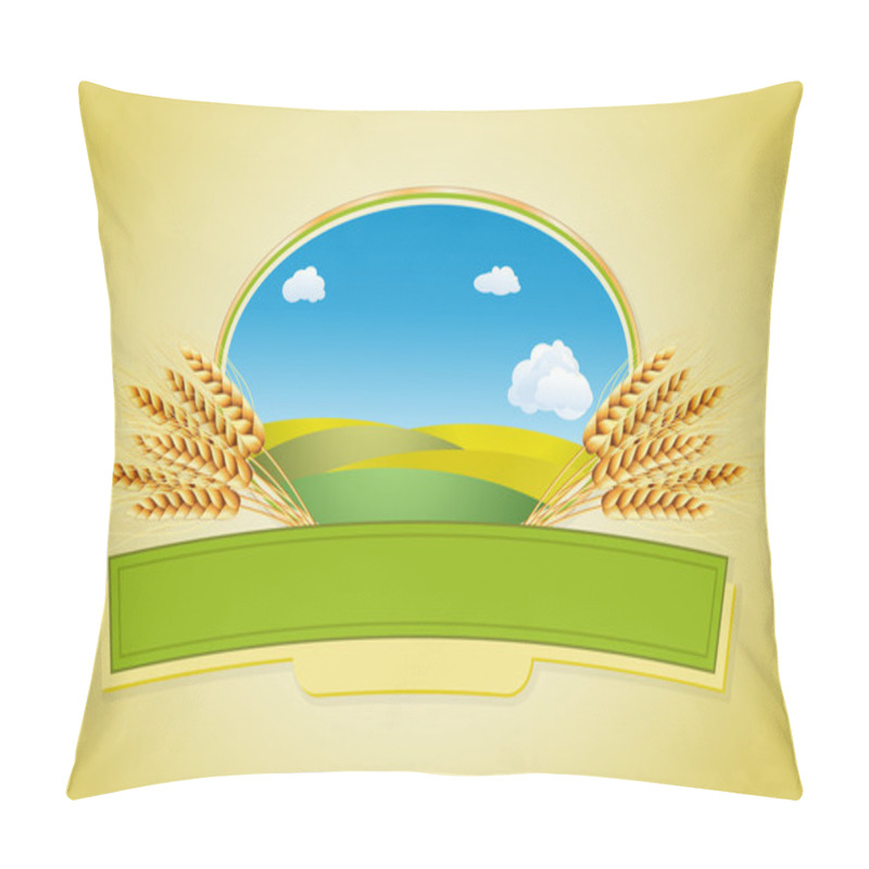 Personality  Package desing. Wheat flour pillow covers