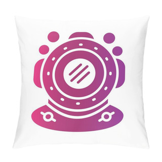 Personality  Diving Helmet Creative Icons Desig Pillow Covers