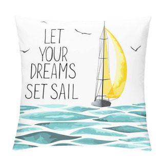 Personality  Sea Pattern With Nautical Elements Pillow Covers