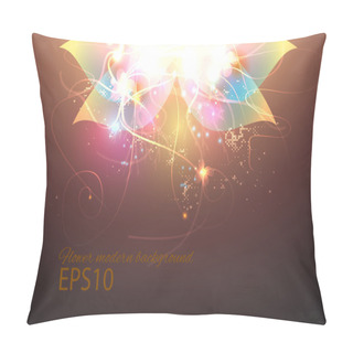 Personality  Shiny Floral Background. Vector Illustration. Pillow Covers