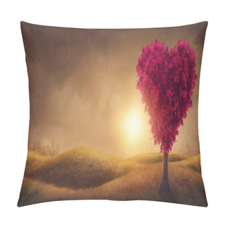 Personality  Red Love Tree Pillow Covers
