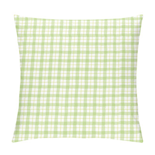 Personality  Green Checkered Pattern Pillow Covers