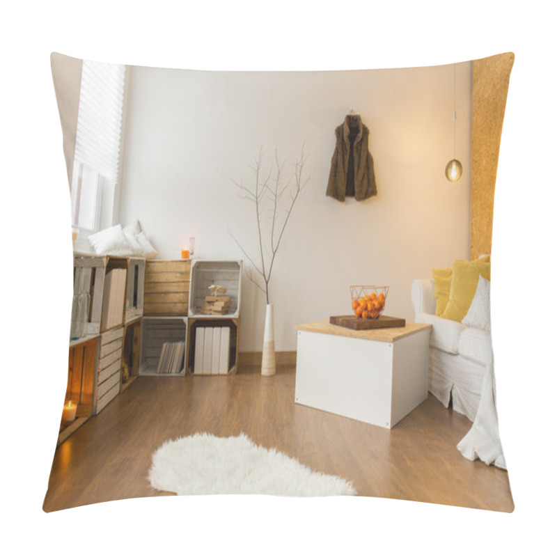 Personality  Autumn in cozy living room pillow covers