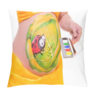 Personality  Pregnant Woman's Belly Pillow Covers