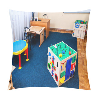Personality  ROSTOV-ON-DONU, Russia- April 4, 2019, Room In Kindergarten For Classes With Children With Developmental Delays Pillow Covers