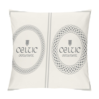 Personality  Celtic Knot Braided Frame Border Ornament. A4 Size Pillow Covers