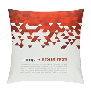 Personality  Abstract Technology Background  With Triangle Pillow Covers