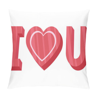 Personality  Love Cute Valentine Day Sticker Pillow Covers