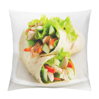 Personality  Tortilla Chicken Wraps Pillow Covers