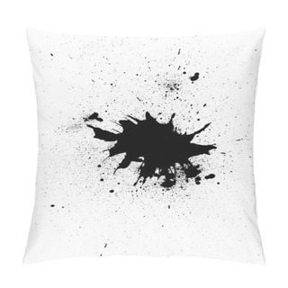Personality  Black Paint Splatter Design Pillow Covers